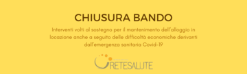Chiusura bando Misura Unica