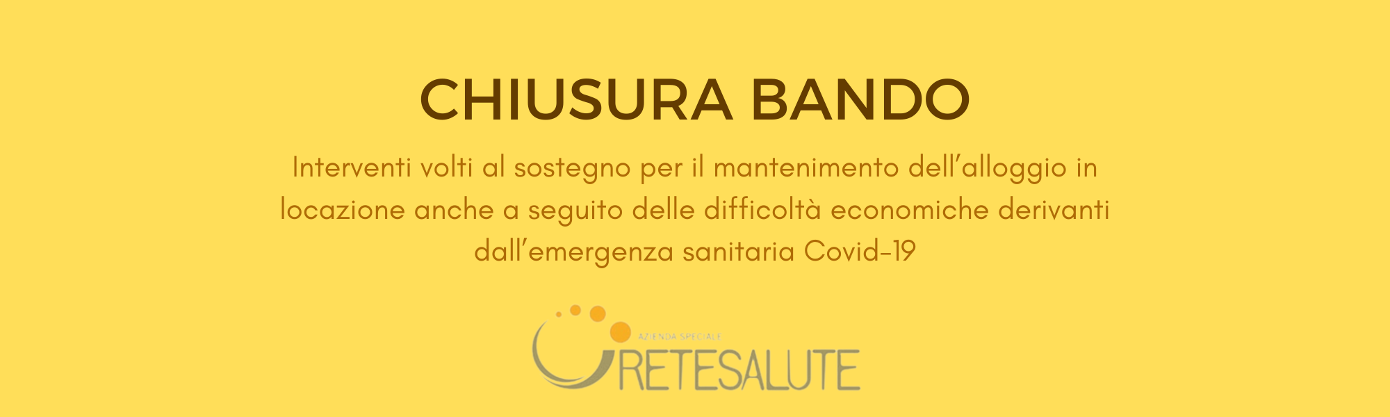 Immagine: Chiusura Bando
