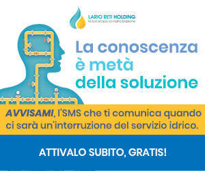 Campagna di comunicazione servizio "Avvisami" - Lario Reti Holding
