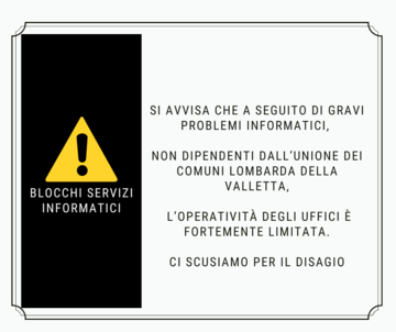 LIMITAZIONI OPERATIVITA' DEGLI UFFICI
